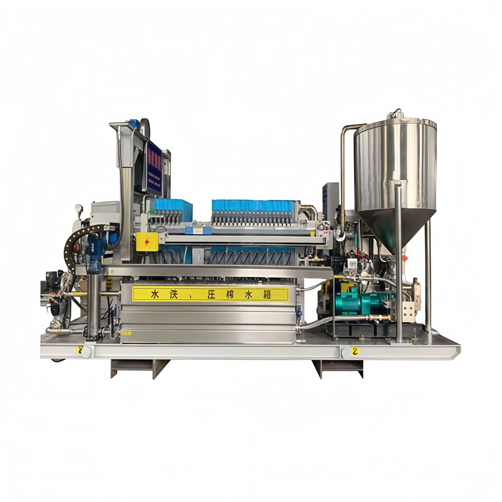 800 Type Low Level HighEfficiency Automatic Water-washing Filter Cloth Device-filter-press